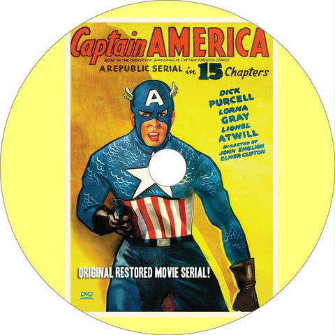 Captain America (1944) 15 Chapter Republic Movie Serial Cliffhanger