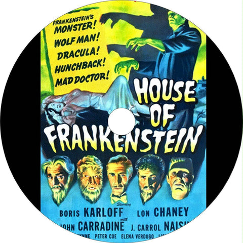 House of Frankenstein (1944) Boris Karloff Fantasy, Horror, Sci-Fi Movie on DVD